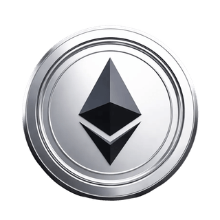Élément visuel flottant montrant Ethereum (ETH) sous forme de jeton